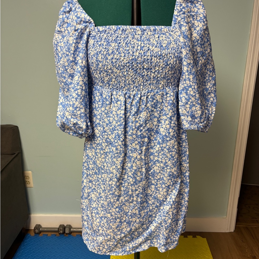 Tuckernuck Floral Blue Dress